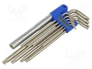 Wrenches set; hex key; long; 10pcs. KING TONY