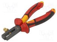 Stripping tool; 0.75÷6mm2; Wire: round; 160mm; 1kVAC Milwaukee