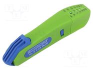 Stripping tool; Wire: round; GREEN LINE WEICON