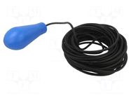 Sensor: liquid level; max.50°C; OUT: NO + NC; lead; IP68; 10A; 20m FINDER