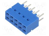 Connector: PCB to PCB; socket; female; PIN: 10; 2.54mm; THT; Dubox® AMPHENOL COMMUNICATIONS SOLUTIONS