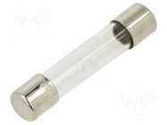 Fuse: fuse; quick blow; 1A; 250VAC; glass; 6.3x32mm; brass; FSA; bulk OPTIFUSE