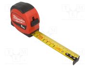 Measuring tape; L: 5m; Width: 25mm; slim Milwaukee