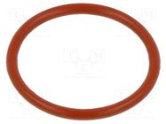 O-ring gasket; silicone; Thk: 1.78mm; Øint: 15.6mm; red; -60÷160°C ORING USZCZELNIENIA TECHNICZNE