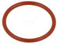 O-ring gasket; silicone; Thk: 2.1mm; Øint: 13.5mm; red; -60÷160°C ORING USZCZELNIENIA TECHNICZNE