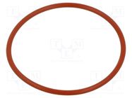 O-ring gasket; silicone; Thk: 2.62mm; Øint: 56.82mm; red; -60÷160°C ORING USZCZELNIENIA TECHNICZNE