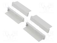 Terminals cover; light grey; UL94V-0; ABS; 4pcs. 