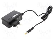 Power supply: switching; mains,plug; 9VDC; 2.1A; 19W; Out: 5,5/2,5 QOLTEC