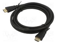 Cable; HDMI 1.4; HDMI plug,both sides; 5m; black; 28AWG; Core: Cu ART