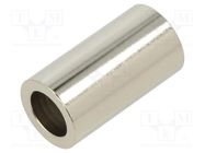 Spacer sleeve; 30mm; cylindrical; brass; nickel; Out.diam: 16mm DREMEC