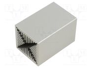 Heatsink: extruded; natural; L: 75mm; W: 50mm; H: 50mm; 1.38K/W 