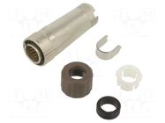 Connector: circular; plug; male; LF; 2A; 300VAC; PIN: 20; straight HIROSE