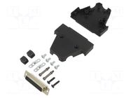 Connector: D-Sub; PIN: 25; plug; female; soldering; for cable; black ENCITECH