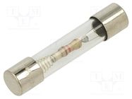 Fuse: fuse; time-lag; 400mA; 250VAC; glass; 6.3x32mm; brass; TSA 