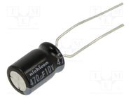 Capacitor: electrolytic; low ESR; THT; 470uF; 10VDC; Ø8x11.5mm NICHICON