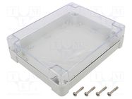 Enclosure: multipurpose; X: 190mm; Y: 240mm; Z: 60mm; ZP; ABS; IP67 KRADEX