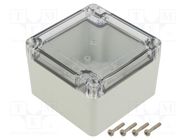 Enclosure: multipurpose; X: 90mm; Y: 90mm; Z: 60mm; ZP; polycarbonate KRADEX