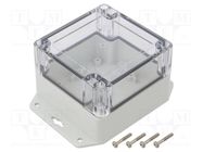 Enclosure: multipurpose; X: 90mm; Y: 90mm; Z: 60mm; ZP; polycarbonate KRADEX