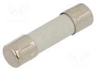 Fuse: fuse; quick blow; 500mA; 250VAC; cylindrical,glass; 5x20mm BEL FUSE