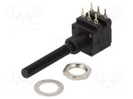 Potentiometer: shaft; 20kΩ; 200mW; THT; 6mm; plastic; stereo; carbon PIHER