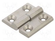 Hinge; Width: 50mm; stainless steel; H: 50mm; Holes no: 4 ELESA+GANTER