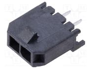 Connector: wire-board; socket; male; Micro-Fit 3.0; 3mm; PIN: 2; 5A MOLEX