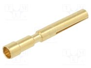 Contact; female; 1mm; gold-plated; 0.75÷1.5mm2; crimped; for cable HARTING