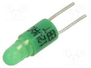 LED lamp; green; BI-PIN; 12VDC; 12VAC; plastic; 3mm; Leads: 2pin CML INNOVATIVE TECHNOLOGIES