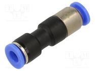 Stop valve; -0.95÷15bar; nickel plated brass,PBT; 6mmx2; 0÷60°C PNEUMAT