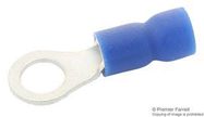 CRIMP TERMINAL, RING, 4MM, BLUE, PK100