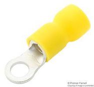 CRIMP TERMINAL, RING, 4MM, YELLOW, PK100