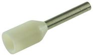 FERRULE, 22AWG, 14MM, NYLON, WHITE,PK100