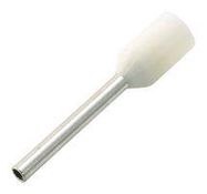 TERMINAL, SGL WIRE FERRULE, 20AWG, WHITE