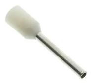 FERRULE, 20AWG, 18.5MM, NYLON, WHITE