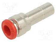 Push-in fitting; angled; -0.99÷20bar; nickel plated brass AIGNEP