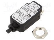 Circuit breaker; Urated: 240VAC; 48VDC; 0.1A; SPST; Poles: 1; screw 