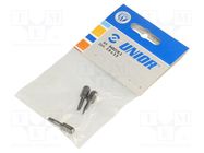 Screwdriver bit; slot; 3,5x0,5mm; Overall len: 25mm; 3pcs. UNIOR