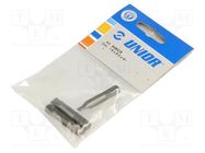 Screwdriver bit; slot; 8,0x1,6mm; Overall len: 41mm; 3pcs. UNIOR