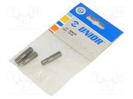 Screwdriver bit; Torx®; TX45; Overall len: 30mm; 3pcs. UNIOR