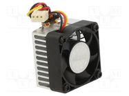 Heatsink: extruded; 12VDC; aluminium; 9.2m3/h; H: 23.5mm; W: 40mm Akasa