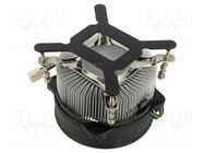 Heatsink: extruded; 12VDC; aluminium; 91.1m3/h; H: 64.5mm; W: 95mm Akasa