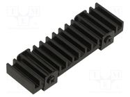 Heatsink: extruded; black; L: 71.5mm; W: 22mm; H: 8mm; aluminium Akasa