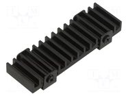 Heatsink: extruded; black; L: 71.5mm; W: 22mm; H: 8mm; aluminium Akasa