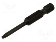 Screwdriver bit; Torx® with protection; T9H; Overall len: 50mm KING TONY