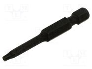 Screwdriver bit; Torx® with protection; T10H; Overall len: 50mm KING TONY