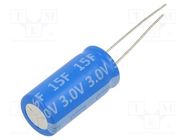 Supercapacitor; THT; 15F; 3VDC; Ø12.5x25mm Viking