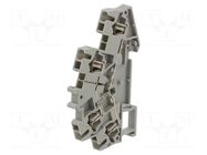 Splice terminal: rail; ways: 2; terminals: 6; grey; spring clamp PHOENIX CONTACT