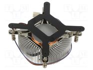 Heatsink: extruded; 12VDC; aluminium; 39.8m3/h; H: 21.8mm; W: 87.2mm Akasa