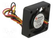 Fan: DC; axial; 12VDC; 40x40x10mm; 28.5dBA; EBR; 5400rpm; 2.41mmH2O Akasa