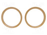 Spacer ring; MDF; 200mm; impregnated,varnished; 2pcs. 4CARMEDIA